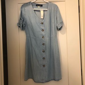 Chambray corset dress - NWT